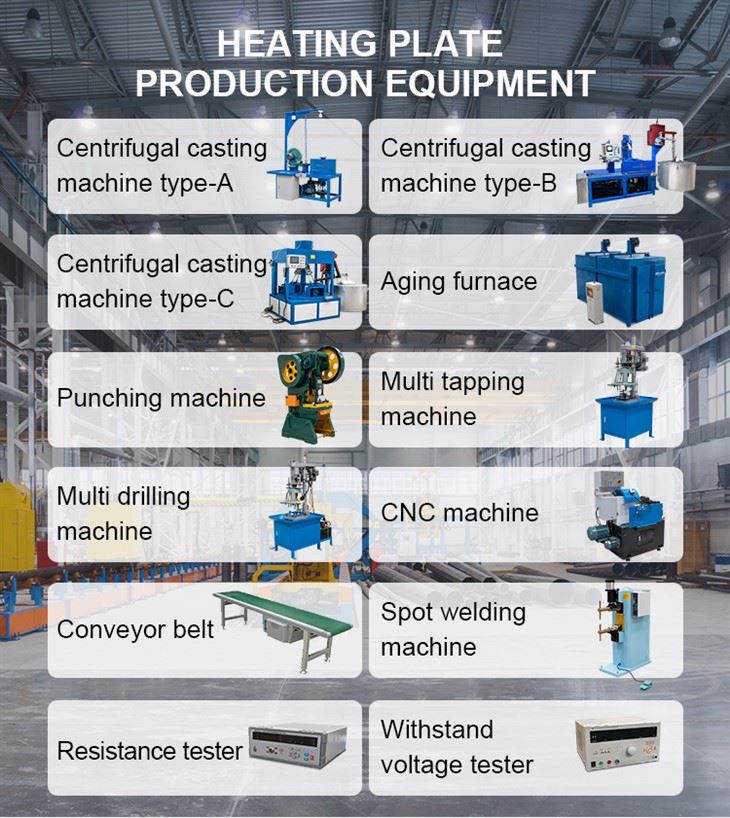 Rice cooker heating plate production line